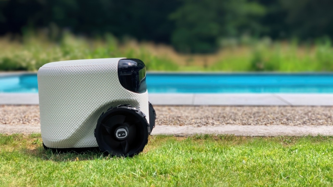 A Willow robot working in a garden